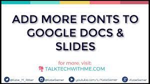 How to Add Fonts to Google Docs